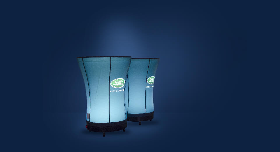 MOBILI GONFIABILI Illuminazione interna mobili gonfiabili AXION Bistro