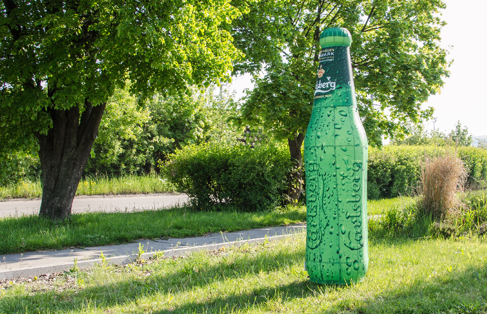 BOTTIGLIA Bottiglia gonfiabile senza compressore AXION client Carlsberg