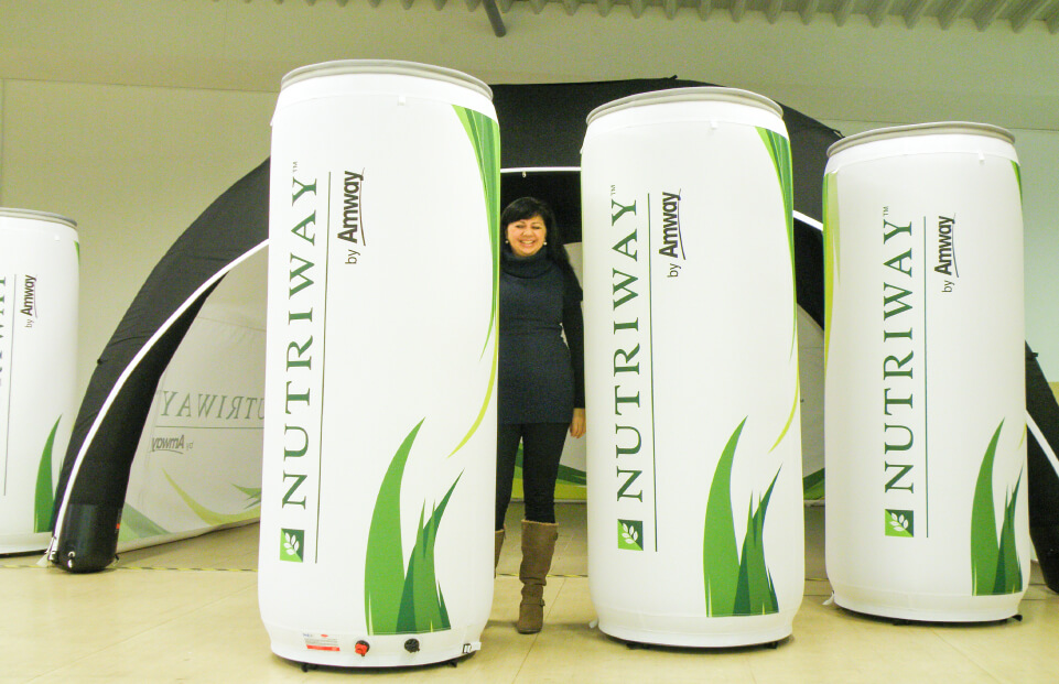 CAN Lattina gonfiabile promozionali di alta qualita Nutriway Amway